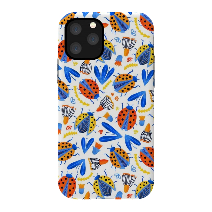 iPhone 11 Pro StrongFit Fresh Ladybird Botanical  by Tigatiga