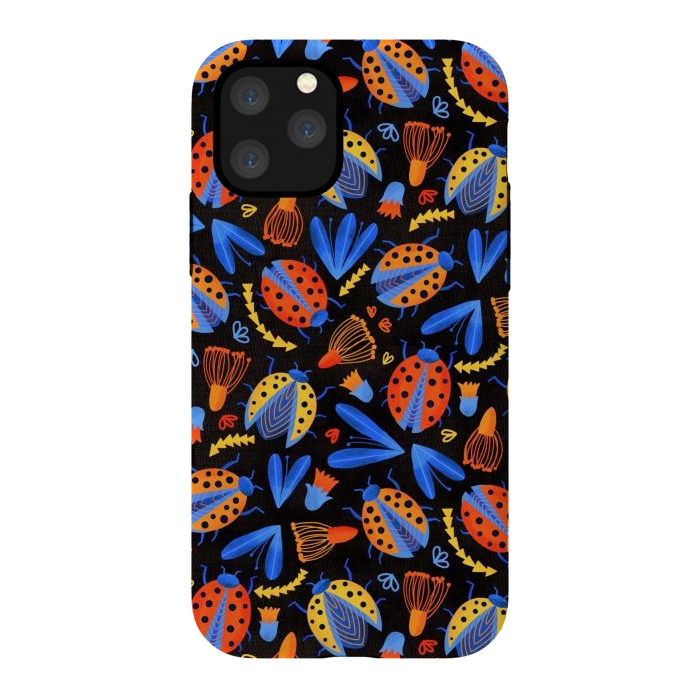 iPhone 11 Pro StrongFit Moody Ladybird Botanical  by Tigatiga