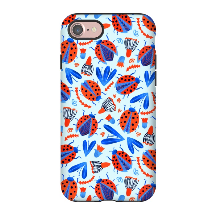 iPhone 7 StrongFit Classic Ladybird Botanical  by Tigatiga