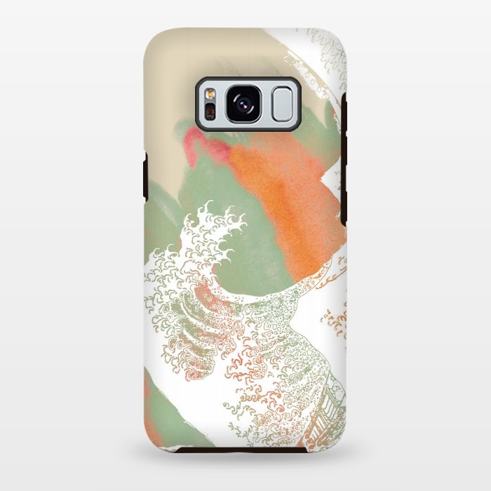 Galaxy S8 plus StrongFit Calm into Great Wave Paint  I by ''CVogiatzi.