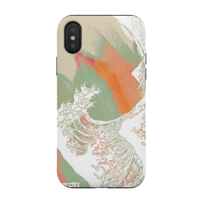 iPhone Xs / X StrongFit Calm into Great Wave Paint  I by ''CVogiatzi.