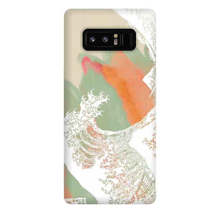 Galaxy Note 8 StrongFit Calm into Great Wave Paint  I by ''CVogiatzi.