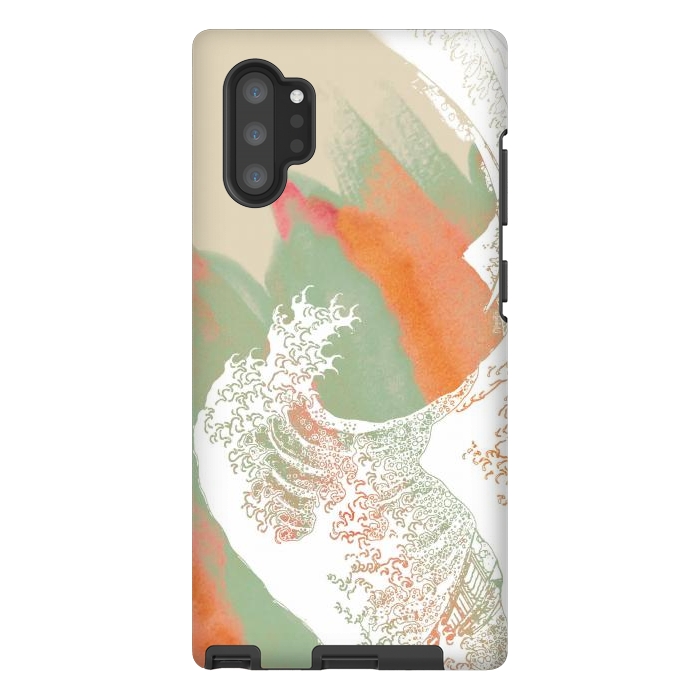 Galaxy Note 10 plus StrongFit Calm into Great Wave Paint  I by ''CVogiatzi.