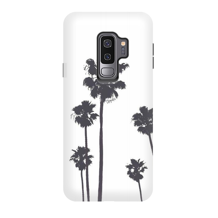 Galaxy S9 plus StrongFit Palms & Sunset-Minimal B&W by ''CVogiatzi.