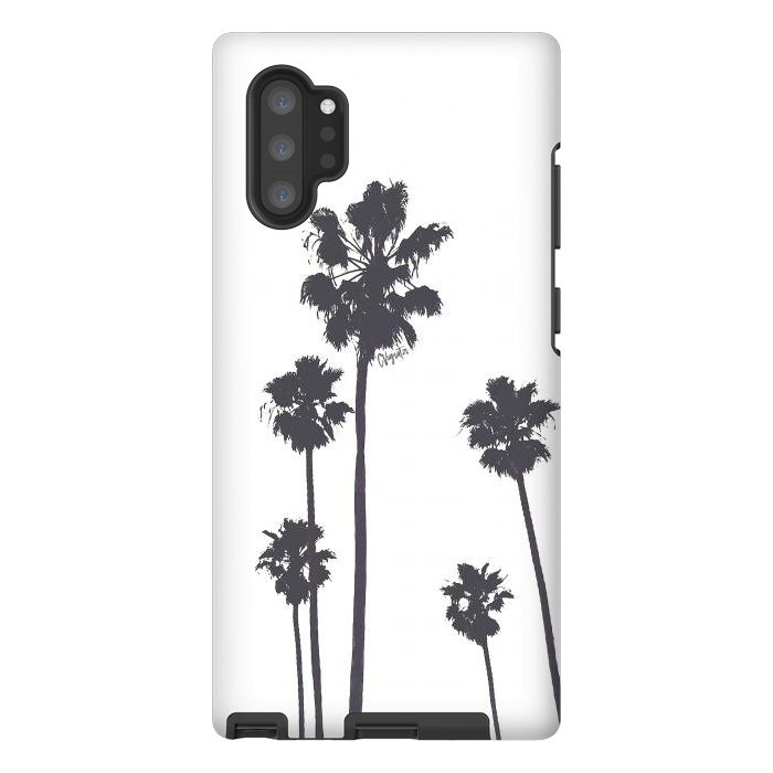 Galaxy Note 10 plus StrongFit Palms & Sunset-Minimal B&W by ''CVogiatzi.