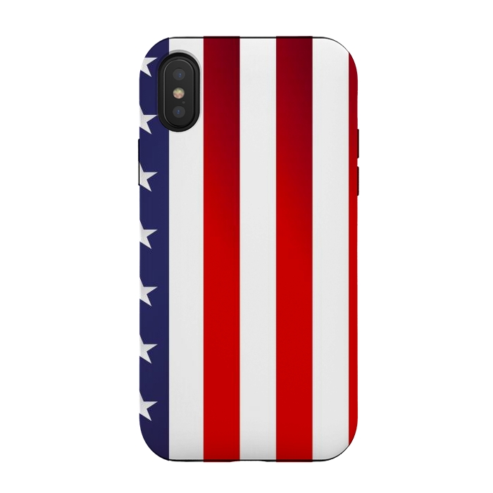 iPhone Xs / X StrongFit usa flag by haroulita
