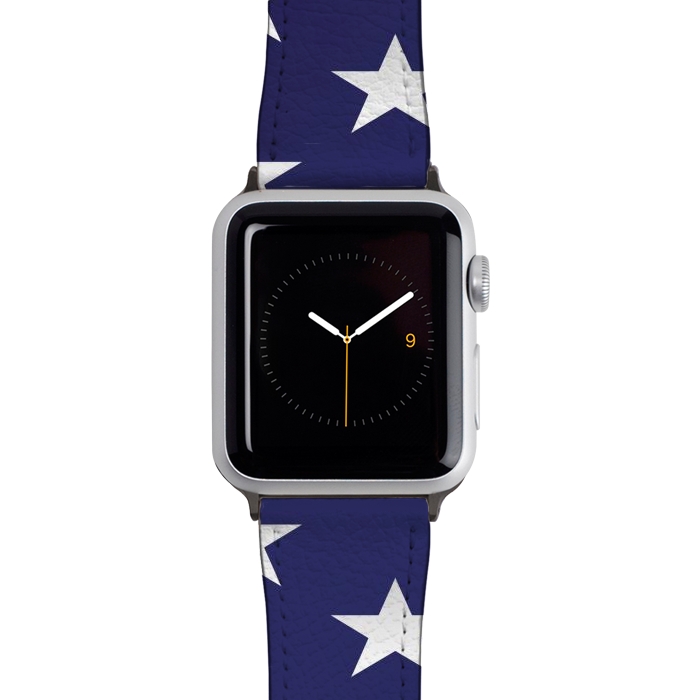 Watch 38mm / 40mm Strap PU leather usa flag by haroulita