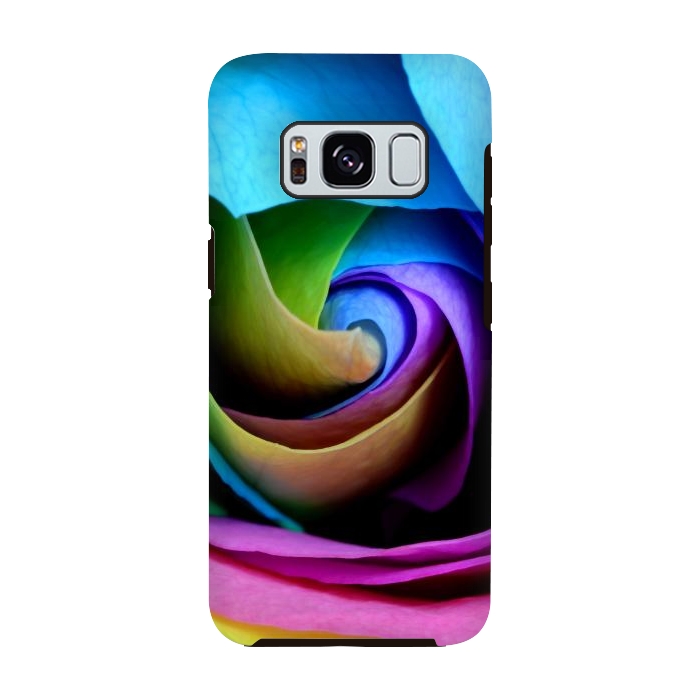 Galaxy S8 StrongFit colorful rose by haroulita