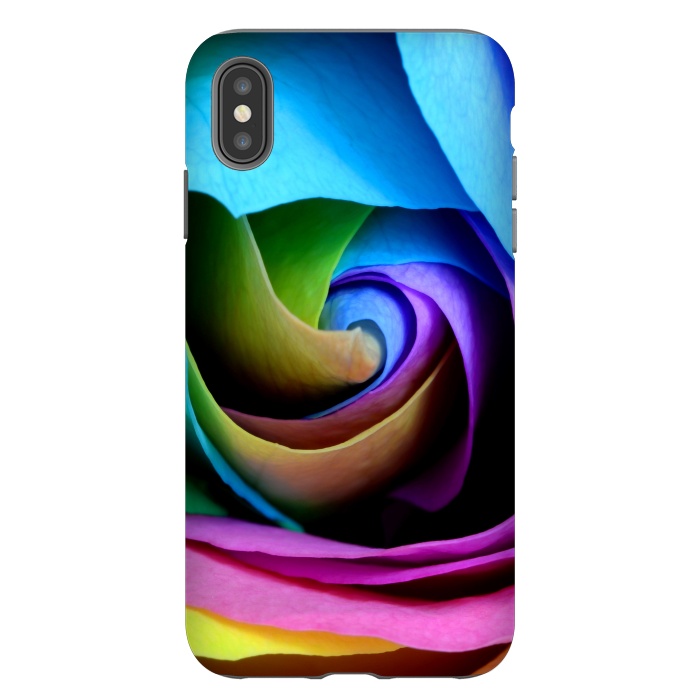 iPhone Xs Max StrongFit colorful rose by haroulita