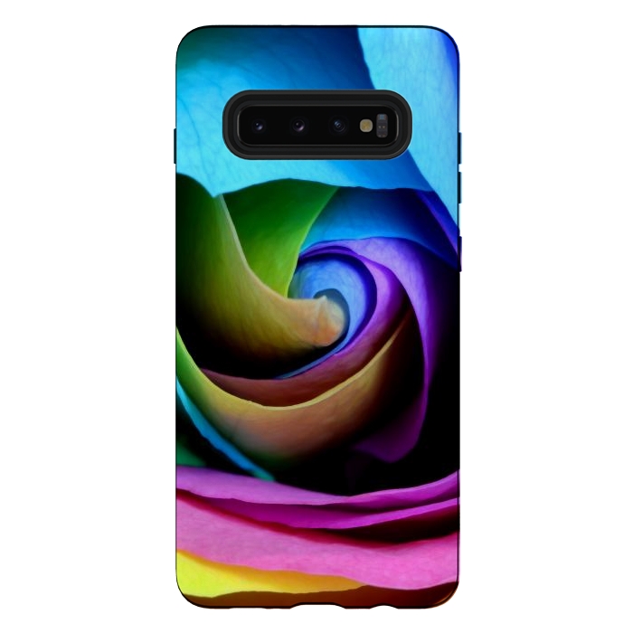Galaxy S10 plus StrongFit colorful rose by haroulita