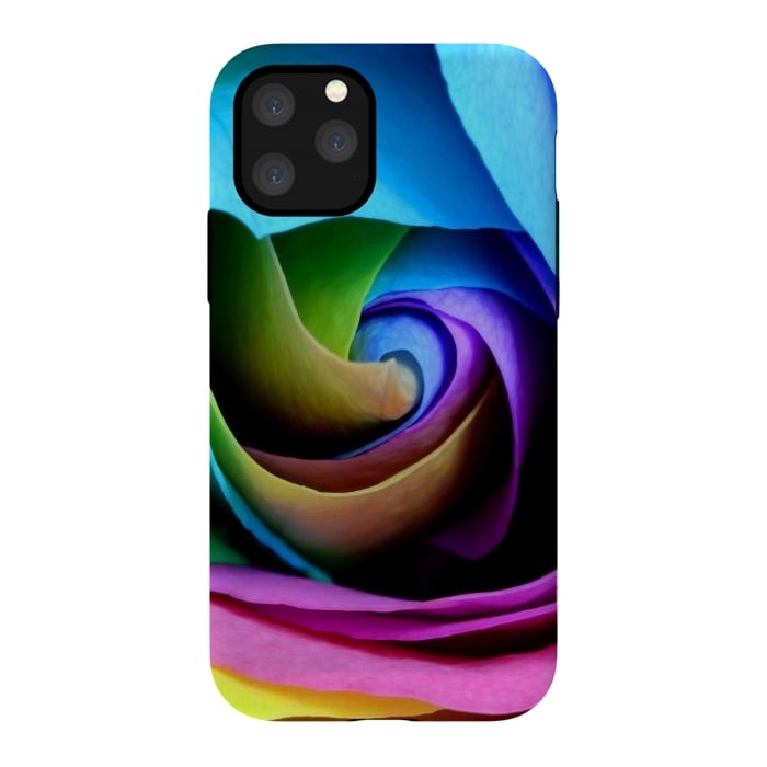 iPhone 11 Pro StrongFit colorful rose by haroulita