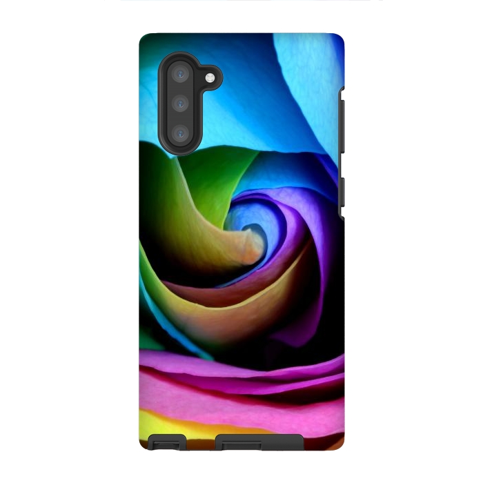 Galaxy Note 10 StrongFit colorful rose by haroulita
