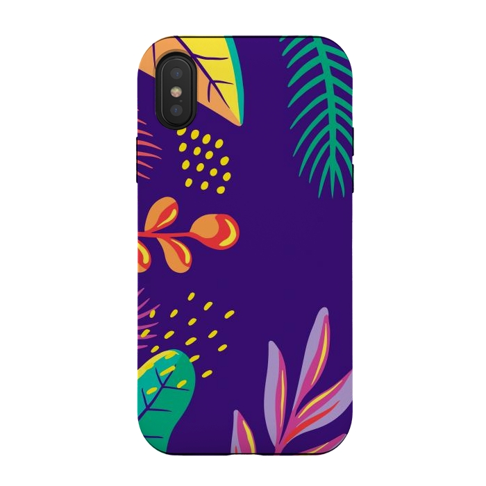iPhone Xs / X StrongFit exotic flowers x by haroulita