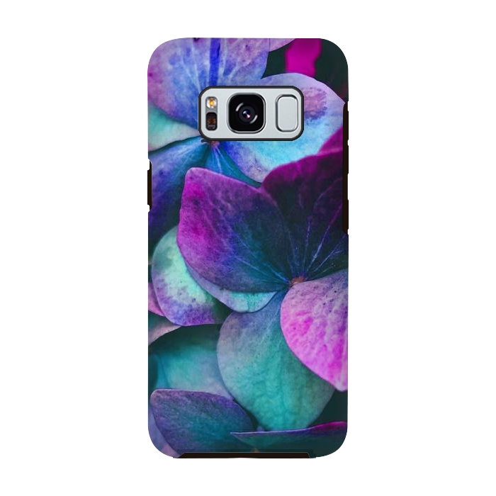 Galaxy S8 StrongFit purple hydrangea by haroulita