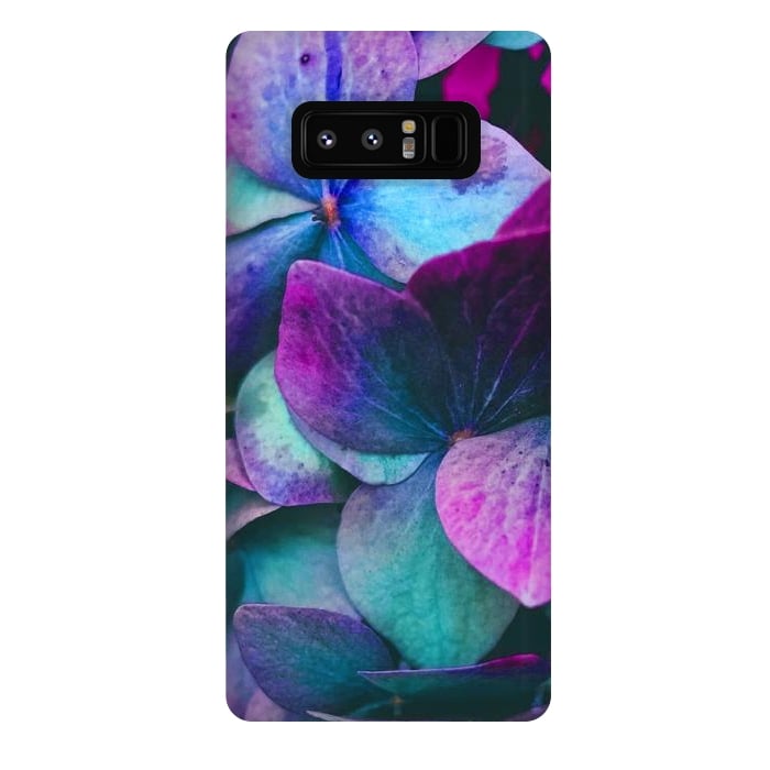 Galaxy Note 8 StrongFit purple hydrangea by haroulita