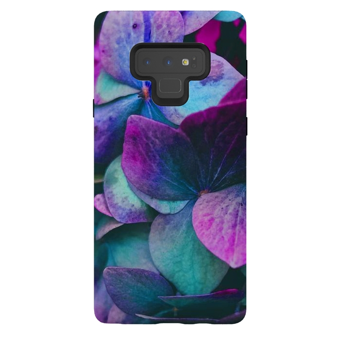 Galaxy Note 9 StrongFit purple hydrangea by haroulita