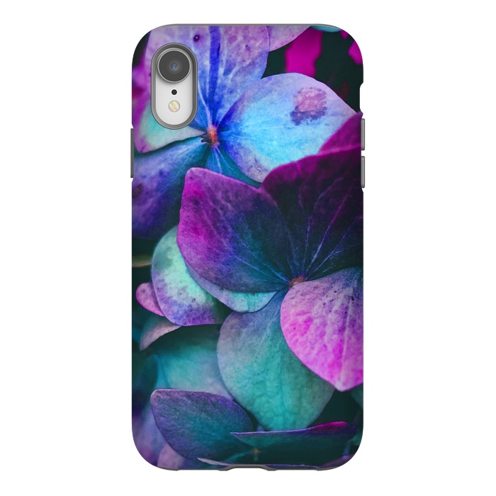 iPhone Xr StrongFit purple hydrangea by haroulita
