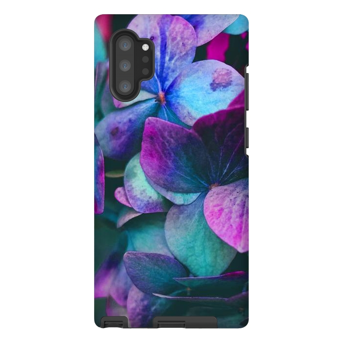 Galaxy Note 10 plus StrongFit purple hydrangea by haroulita