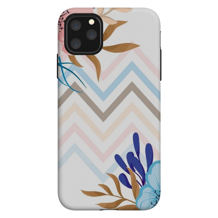 iPhone 11 Pro Max StrongFit chevron flowers by haroulita
