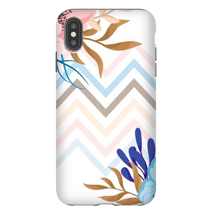 iPhone Xs Max StrongFit chevron flowers by haroulita