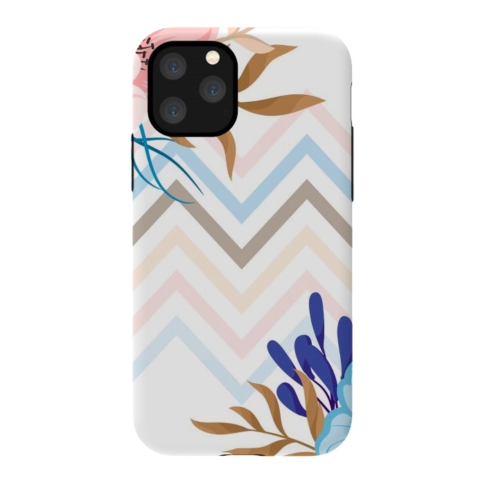 iPhone 11 Pro StrongFit chevron flowers by haroulita