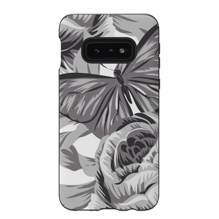 Galaxy S10e StrongFit minimal floral butterfly by haroulita