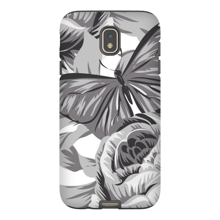 Galaxy J7 StrongFit minimal floral butterfly by haroulita
