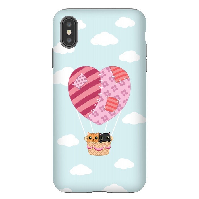 iPhone Xs Max StrongFit kitty love by Laura Nagel