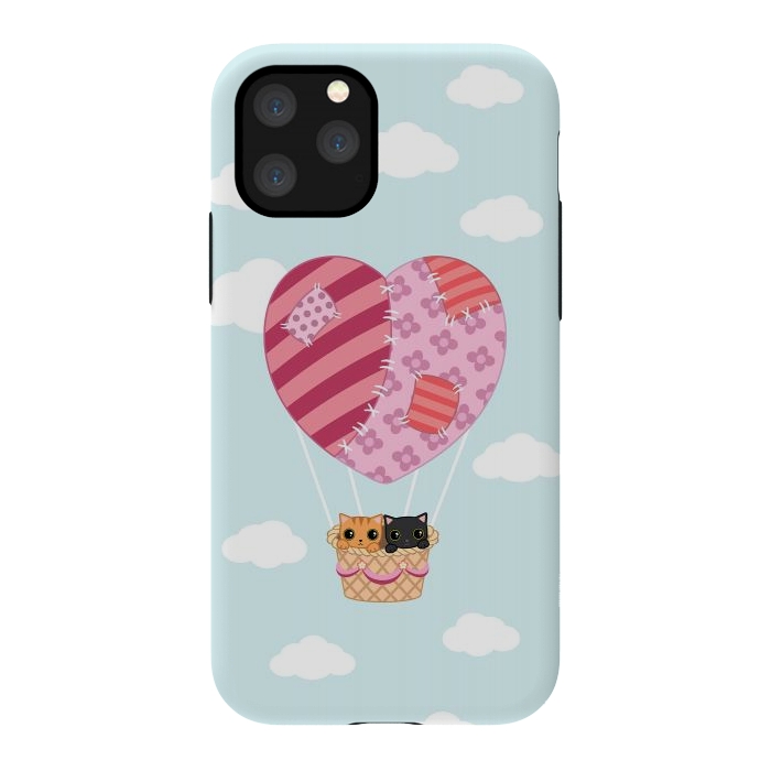 iPhone 11 Pro StrongFit kitty love by Laura Nagel