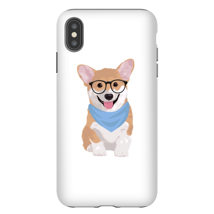 iPhone Xs Max StrongFit Hipster Corgi  by Winston