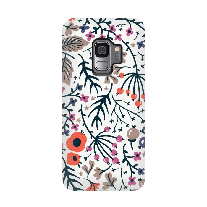 Galaxy S9 StrongFit Floral motif by Winston