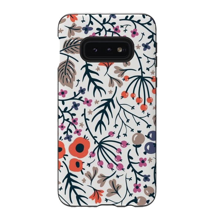 Galaxy S10e StrongFit Floral motif by Winston