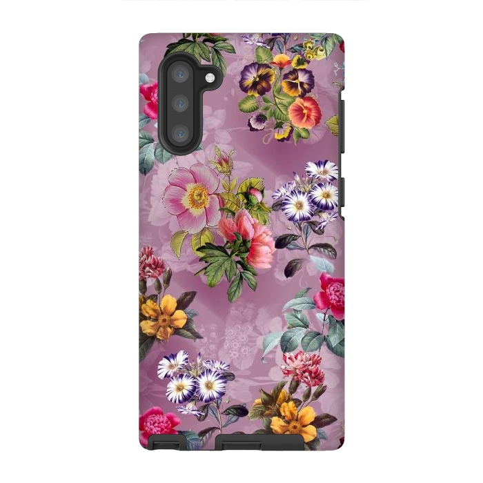 Galaxy Note 10 StrongFit Vintage flowers  by Winston