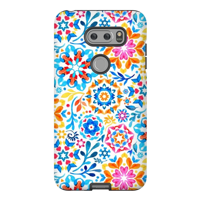 V30 StrongFit Watercolor Kaleidoscope Floral - brights by Micklyn Le Feuvre