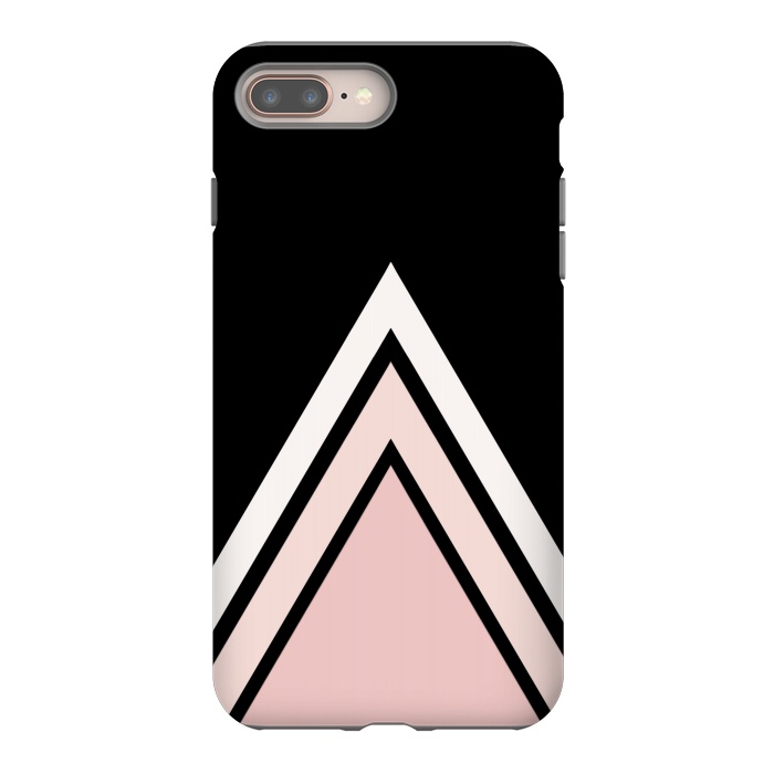 iPhone 7 plus StrongFit Pink triangles by Jms