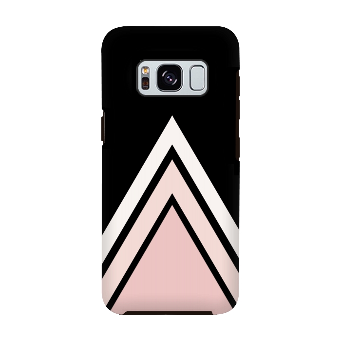 Galaxy S8 StrongFit Pink triangles by Jms