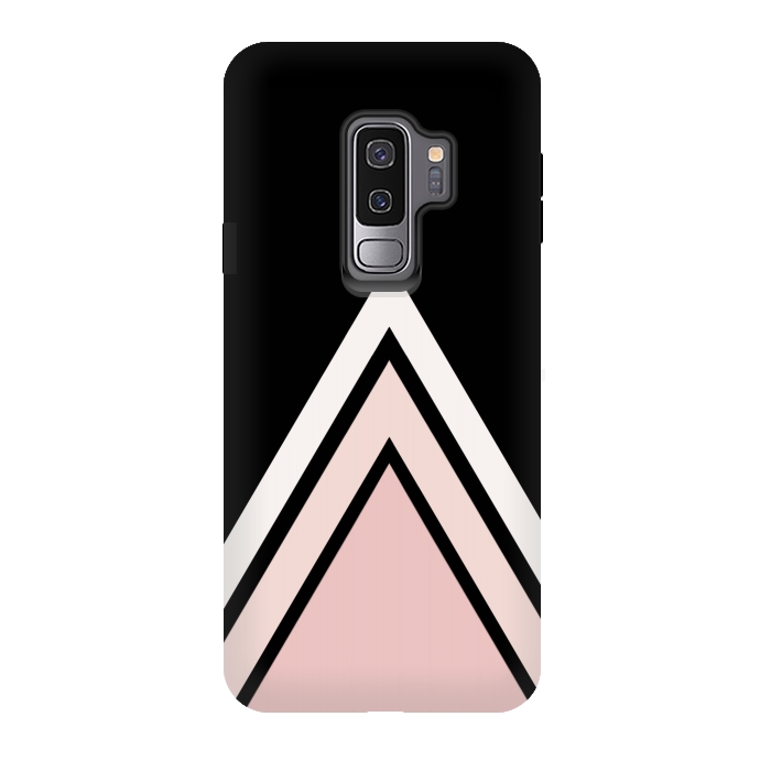 Galaxy S9 plus StrongFit Pink triangles by Jms