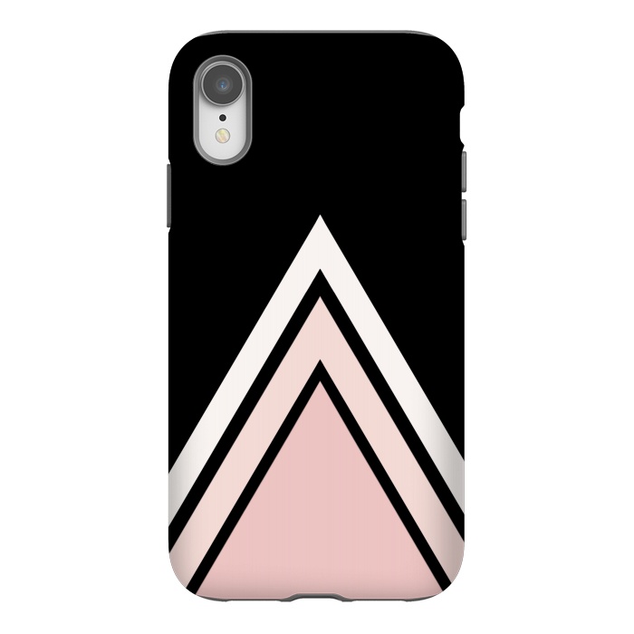 iPhone Xr StrongFit Pink triangles by Jms