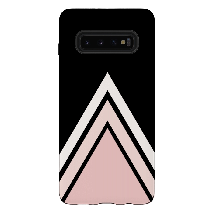 Galaxy S10 plus StrongFit Pink triangles by Jms