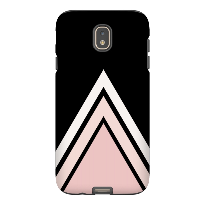 Galaxy J7 StrongFit Pink triangles by Jms