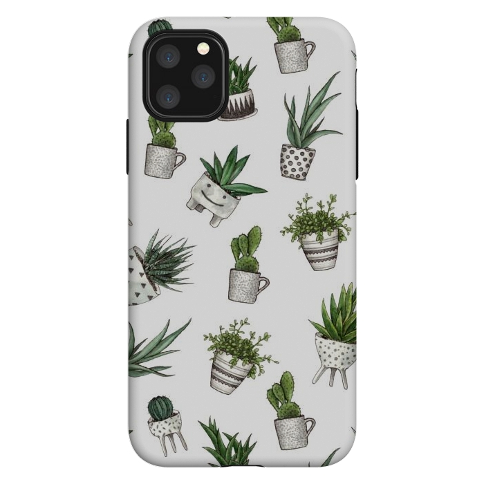 iPhone 11 Pro Max StrongFit cute houseplants in pots by Alena Ganzhela