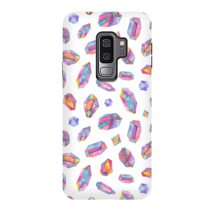 Galaxy S9 plus StrongFit purple gems by Alena Ganzhela