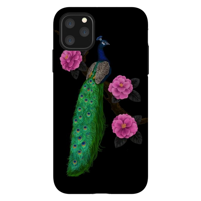 iPhone 11 Pro Max StrongFit Night peacock garden by Katerina Kirilova
