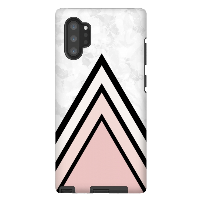 Galaxy Note 10 plus StrongFit Black pink triangles by Jms