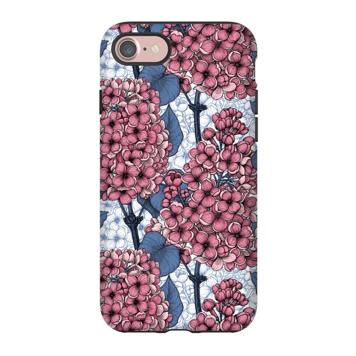 iPhone 7 StrongFit Lilac in pink and blue by Katerina Kirilova