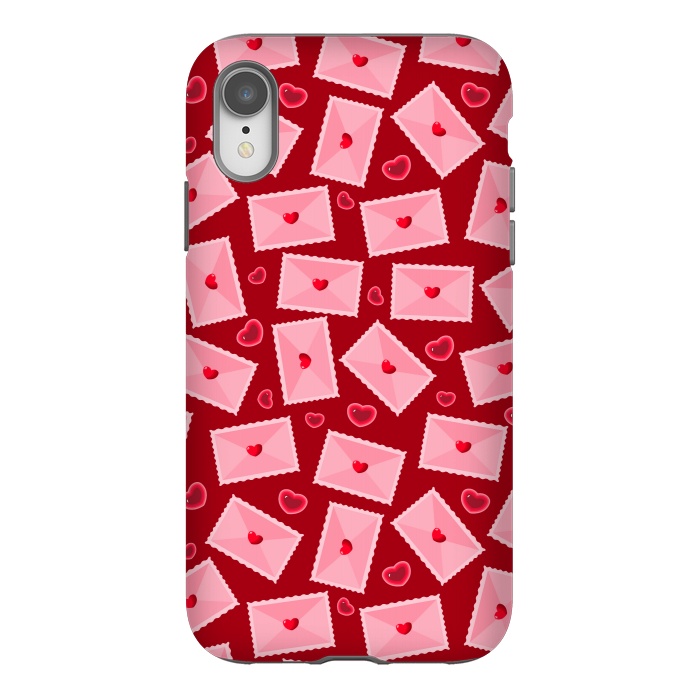 iPhone Xr StrongFit PINK LOVE LETTERS  by MALLIKA