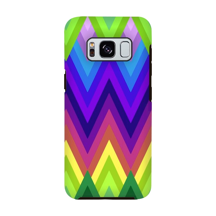 Galaxy S8 StrongFit Zig Zag Chevron Pattern G553 by Medusa GraphicArt