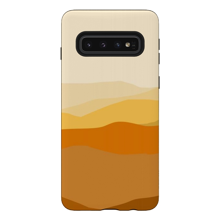 Galaxy S10 StrongFit Brown Valley by Creativeaxle