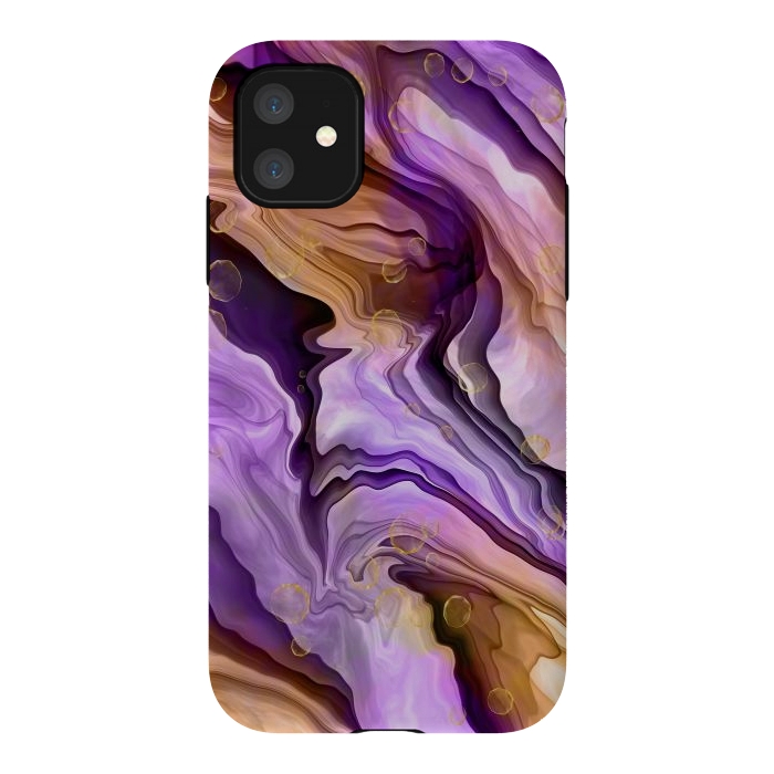 iPhone 11 StrongFit Orchidia of the vast ocean by Xylo Riescent