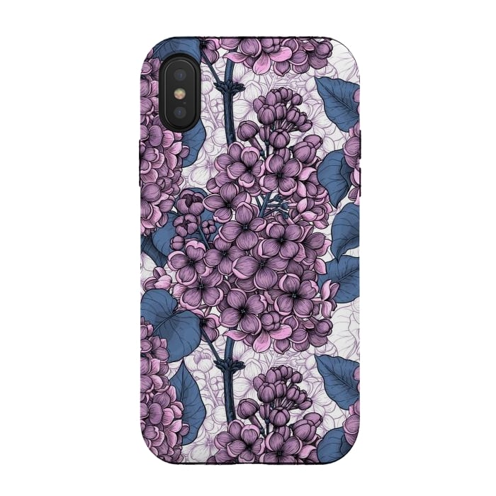 iPhone Xs / X StrongFit Violet lilacs by Katerina Kirilova